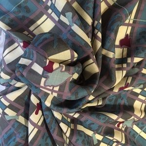 Vintage wool/silk scarf wrap.